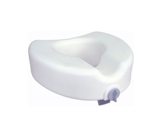 Picture of Drive, Premium Plastic, Raised, Elongated Toilet Seat with Lock, 12014 