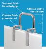 Picture of Carex Bathtub Rail with Chrome Finish - Bathtub Grab Bar Safety Bar For Seniors and Handicap