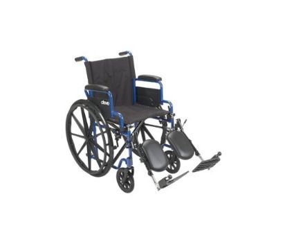 Picture of Drive Medical BLS18FBD-ELR Blue Streak Lightweight Wheelchair 