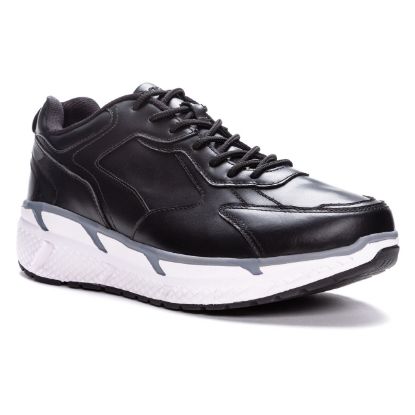 Picture of Propet MAA202L Ultra Lace up Black leather walking shoes ultimate comfort