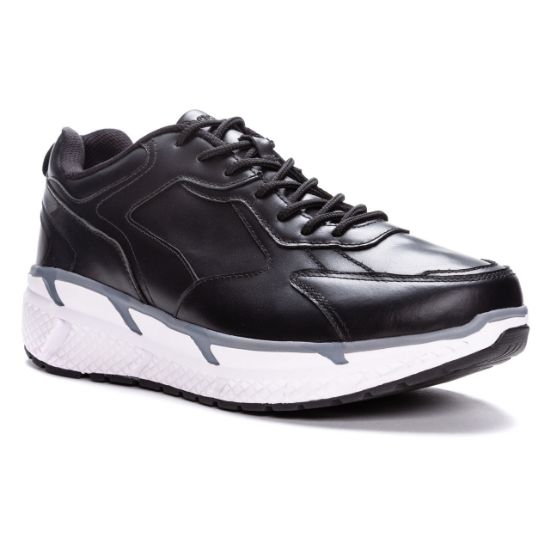 Picture of Propet MAA202L Ultra Lace up Black leather walking shoes ultimate comfort